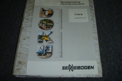Sennebogen S 835 M Material Handler Shop Service Repair Manual xz