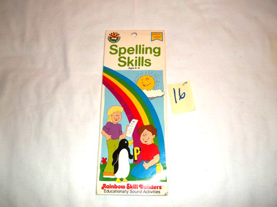 #16- VTG Rainbow Skill Builders Spelling Skills Practice Book with Stickers NOS