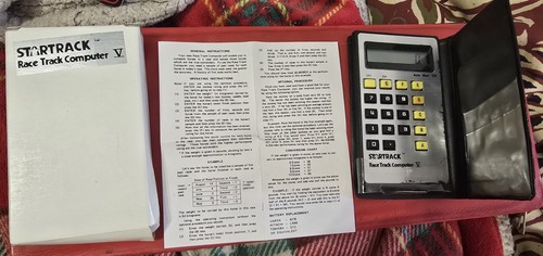 Vintage STARTRACK Race Track Computer V Horse Racing Form Calculator ...