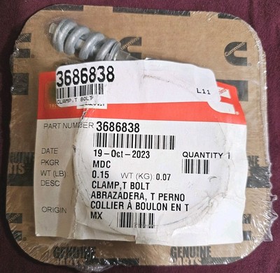 Cummins T Bolt Clamp; Part #3686838