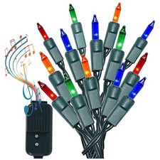 Musical Christmas Lights Plays 25 Songs 8 Function 140 Lights 31.2 Ft Multicolor