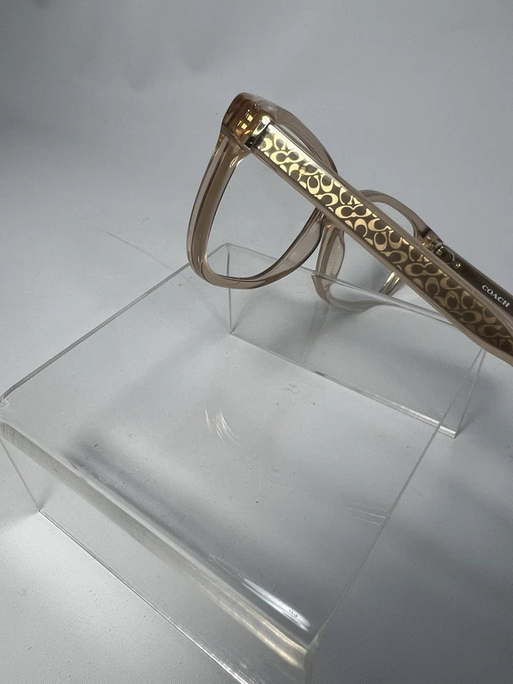 Gafas Coach, solo monturas, HC6143 5561, 54-15-140, champán transparente Foto 3 de 4