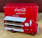 Coca Cola Hand-Painted Delivery Truck Dept 56 Christmas Snow Village Vtg 1994