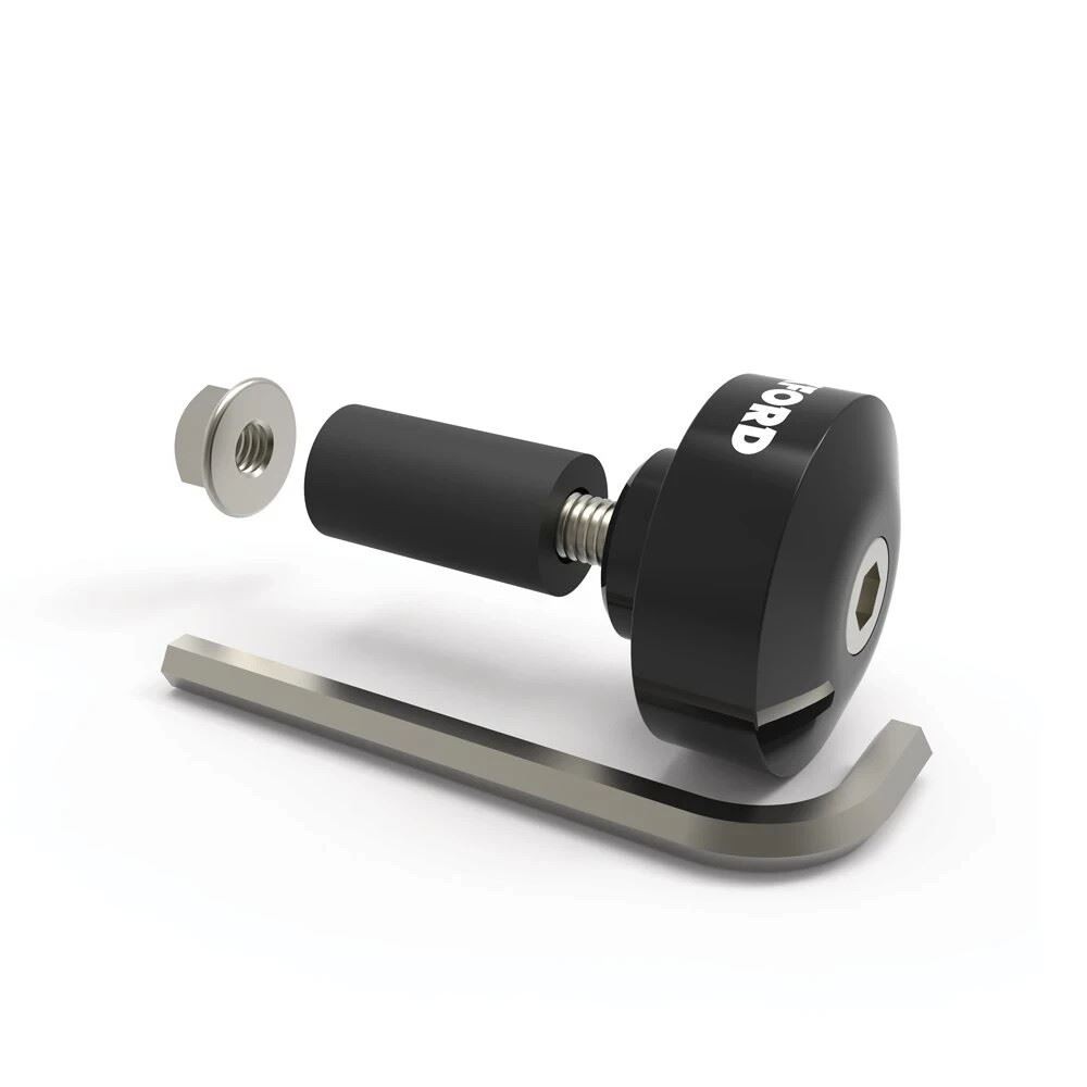 Black Medium weight Motorcycle Oxford BarEnds 1  22MM  Handlebar Bar Ends 22MM