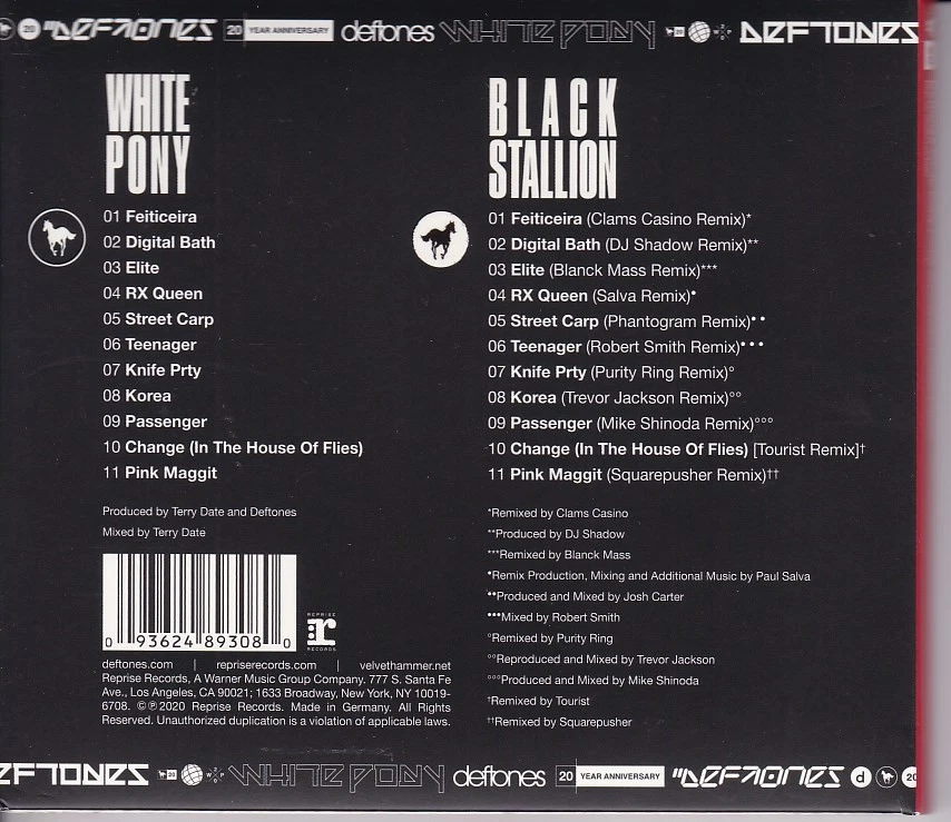 Deftones - White Pony (2000/2020) 2CD 20th Anniversary Deluxe Edition Nu Metal - Bild 2 von 3