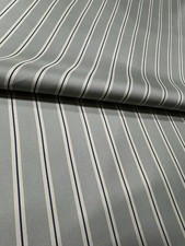 British manufactured, grey stripe silk panel, scarves, crafts 1m x 1.1m #196