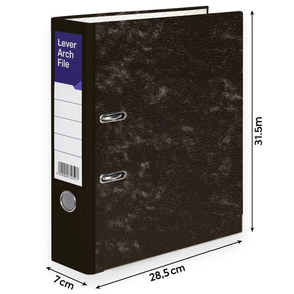 A4 Large Lever Arch Folder – 75mm Ring Binder for Paper & Document Storage - Image 4 of 4