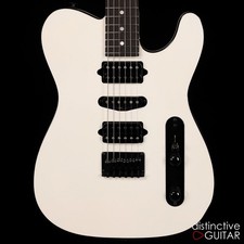 SUHR CLASSIC T CUSTOM - WHITE W/ BLACK BINDIN...