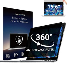 4-Way Laptop Privacy Screen Shield 15.6 Inch, Removable 15.6Inch 16:9