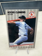 1989 Fleer MLB Baseball 85 Roger Clemens Boston Red Sox