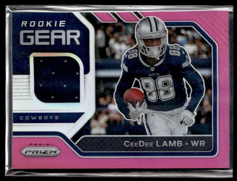 L40,028 - 2020 Panini Prizm Rookie Gear Pink #7 CeeDee Lamb