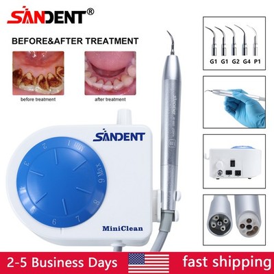 Manipolo E 5 Inserti Per Ablatore Ultrasonico Dentale – Compatibile EMS WOODPECKER