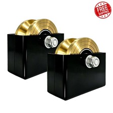 FVCLBZ 4'' Sliding Gate Roller Wheel 2 Pack V Groove Double Bearing