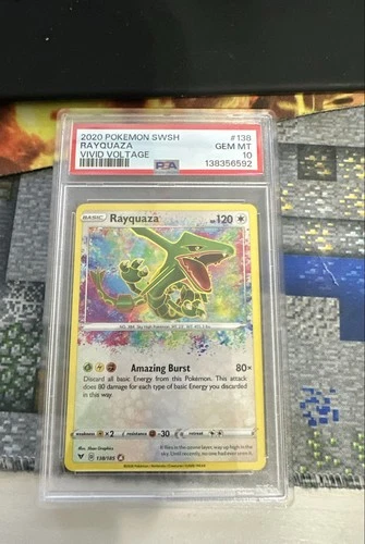 Rayquaza 138/185 Swsh04: Vivid Voltage Holo PSA 10