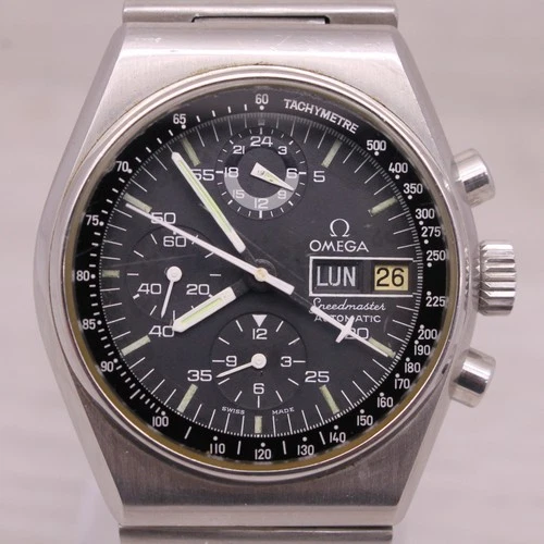 Vintage c.1975 Omega Speedmaster Mark IV Automatic Chronograph Watch NEEDS TLC