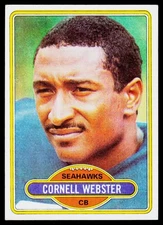 Cornell Webster, 1980 Topps, #118, Seattle Seahawks,