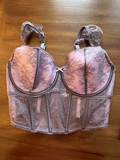 Victoria s Secret Dream Angels Lace Cap- Sleeve Corset Size M- DD
