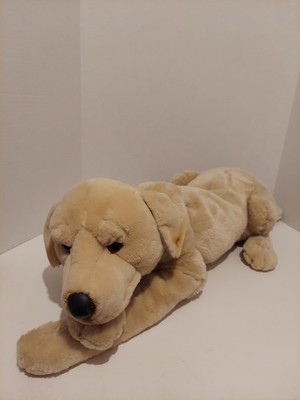 E&J Classic Dog Plush Golden Retriever Yellow Lab 26'' Floppy Laying Realistic