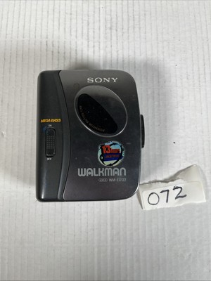 SONYカセットウォークマンWM-EX122 Sony Walkman AVLS Portable Cassette Player - Black (WM-EX122