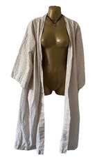 DOMI 100% ORGANIC COTTON Ditsy Floral Kimono Robe Small Cottage Country *READ*