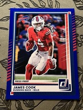 2025 Panini Donruss Press Proof Blue #194 James Cook