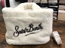 MC2 SAINT BARTH BORSA COLETTE BIANCA EFFETTO FUR LOGO MARRONE