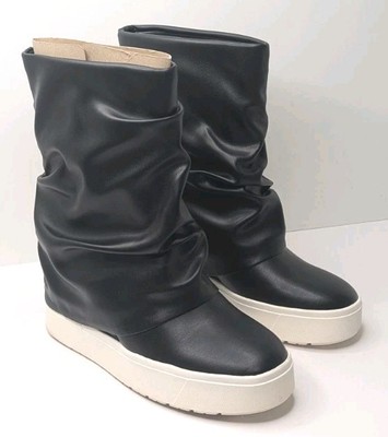 Guess Guinna Hidden Wedge Boots, Black, Women's 9