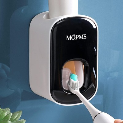 Toothpaste Dispenser Wall Mounted for Bathroom Automatic Toothpaste Squeezer ...