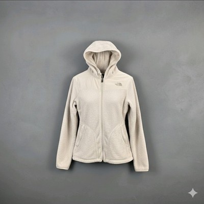 The North Face Sherpa Fleece Hoodie Damen M cremeweiß Teddy Hochflor Jacke