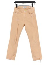 Frame Women's Jeans W 27 in Orange Cotton with Elastane Skinny