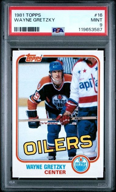 1981-82 Topps Hockey Wayne Gretzky #16 PSA 9 Mint view 5