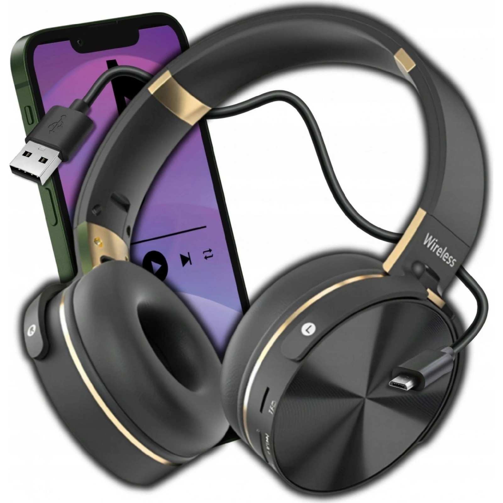 Cuffie Bluetooth 5.4 Over-Ear con Cancellazione del Rumore foto 3