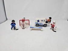 Playmobil NHL Hockey Figures + Accessories Lot of Pieces Parts Zamboni