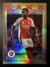 Bukayo Saka 2024-25 Topps UEFA Club Competitions #77 GOLD FOILBOARD SP #13/50!