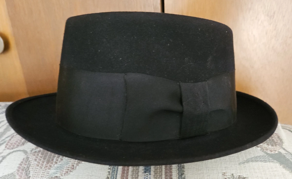 美中古　STETSON 牛革　日本製　ブラック　58cm SE740-23A00 美中古 STETSON 牛革 日本製 ブラック 58cm SE740-23A00 Stetson Black