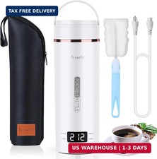 Portable Electric Kettle - Plug-in with Travel Bag, 450mL 304 Stainless Steel, 4