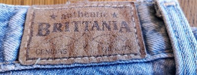 Vintage 90s Brittania Light Wash Hi Rise Mom Jeans Women's 16 Inseam 29'' #0358