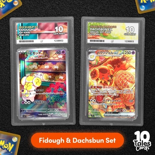ACE 10 Set: Fidough AR 085/078 Dachsbun ex SAR 129/102 - Japanese Pokemon Cards