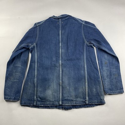 Chimala Denim Work Chore Jacket Men XXS Distressed Style Made In