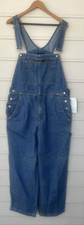 Vintage Faded Glory overalls Denim Jeans Stone Wash Size Large