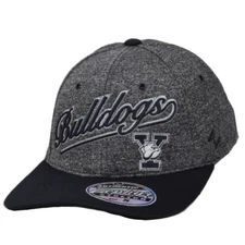 NCAA Zephyr Yale Bulldogs Flex Fit Medium Large Heather Gray Curved Bill Hat Cap