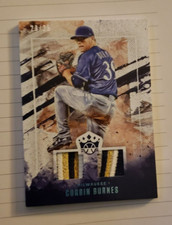 CORBIN BURNES 2019 DIAMOND KINGS DK MATERIALS 2 MULTICOLOR PATCH-BLUE FOIL-23/25
