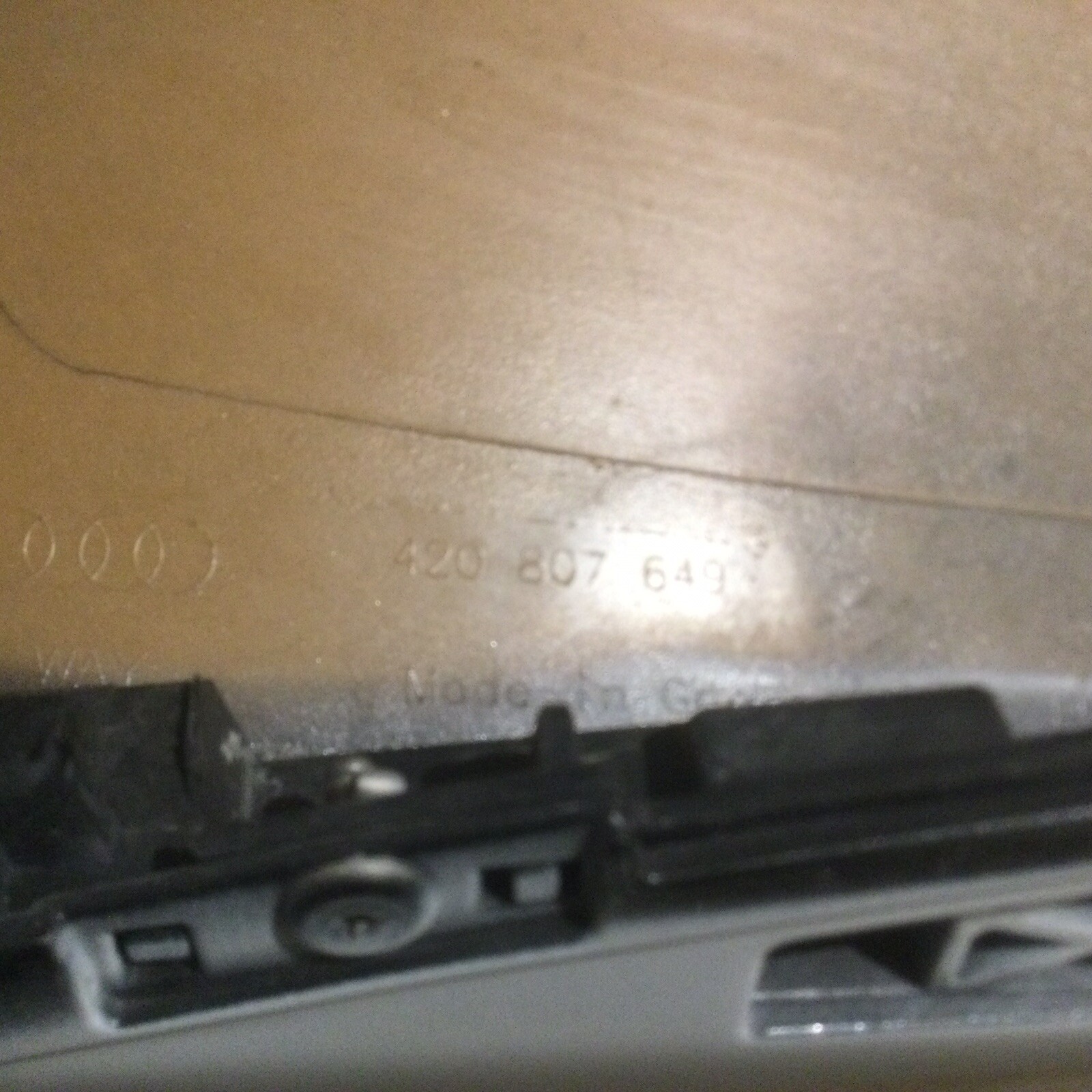 2008-20012 AUDI R8 TRUNK LID TRIM WHITE