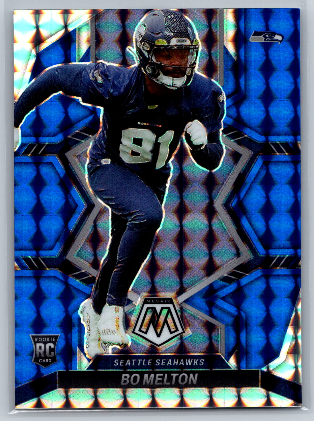 Bo Melton Panini Mosaic #348 Blue Mosaic