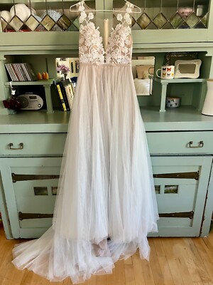 Wtoo Wedding Dress Size 0 Lace Bodice / Excellent Condition / Worn Once |  eBay