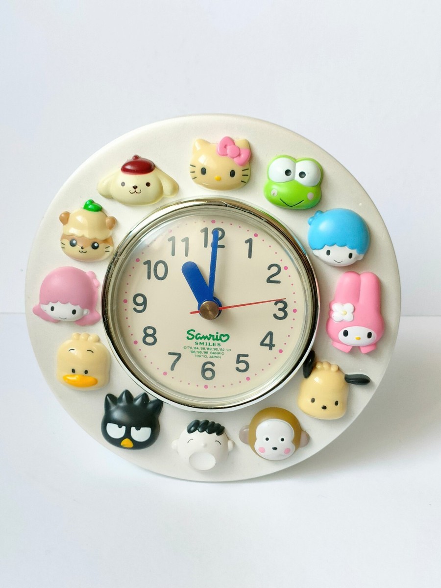 Sanrio Characters Clock 1999 Hello Kitty Novelty Table Watch Rare