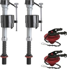 Universal Toilet Fill Valve and 2 in. Toilet Flapper Repair Kit