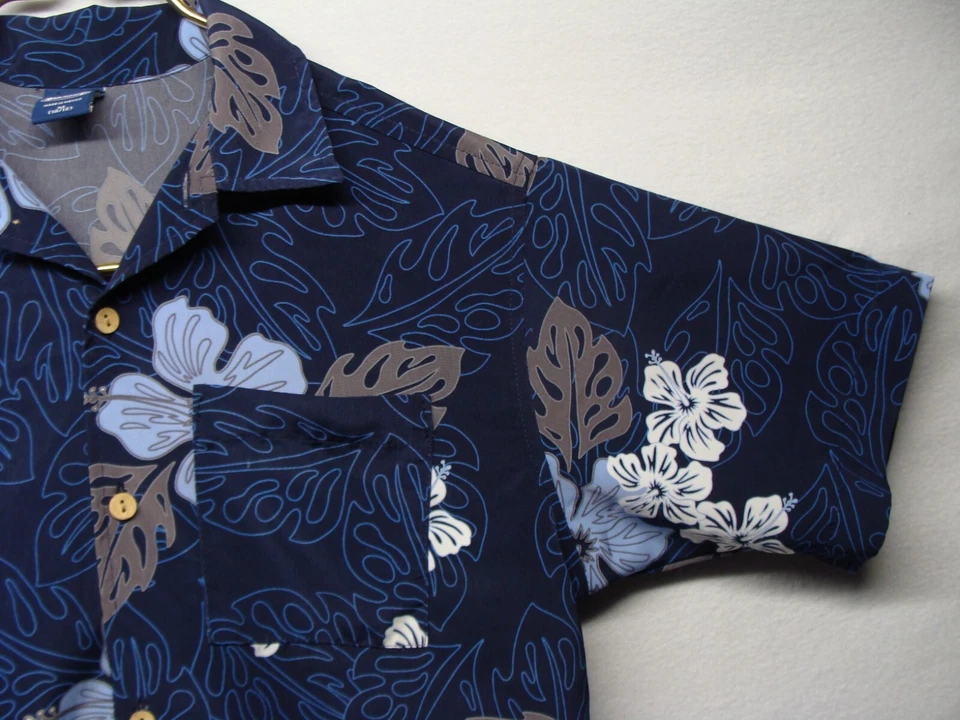 Camisa hawaiana manga corta floral azul para niño Sideout talla M (10/12) usada Foto 4 de 4