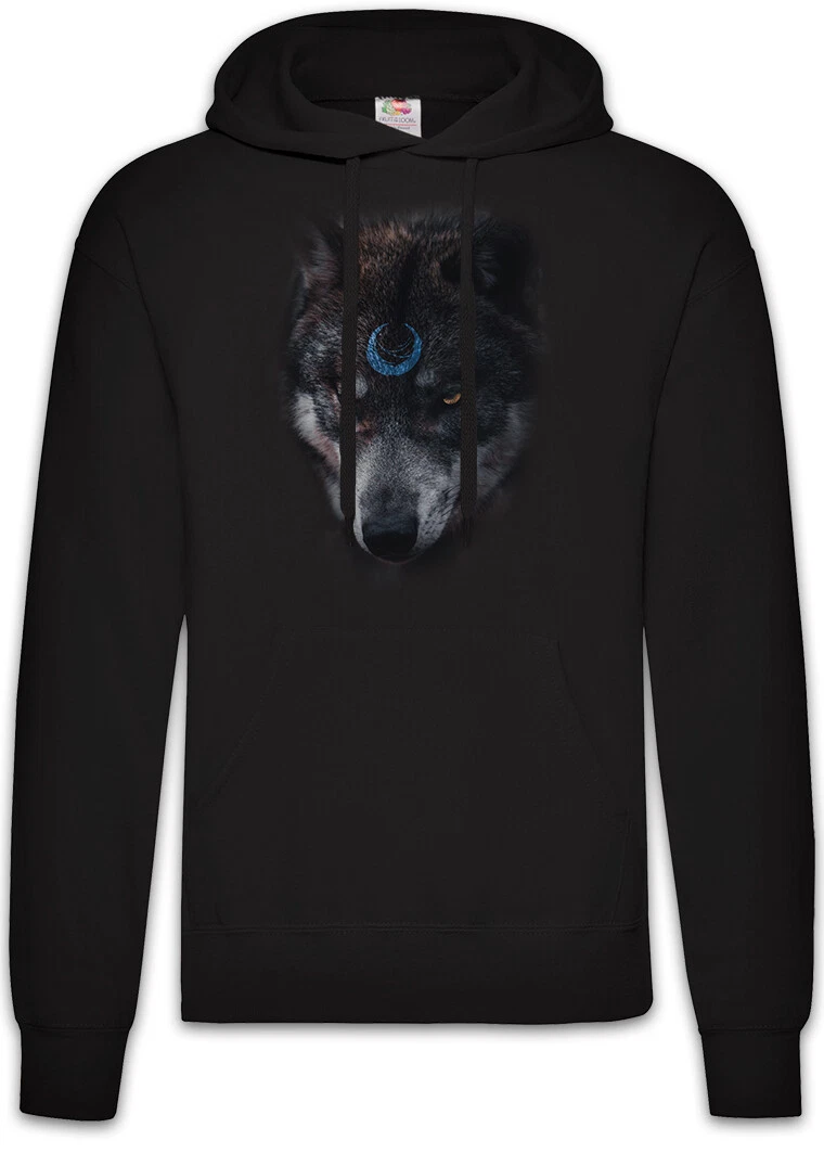 Wolf Moon Hoodie Pullover Hunt Hunter American USA Hunting Magic Mystic Witch