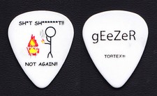 Black Sabbath Geezer Butler White Guitar Pick - 2010 Tour